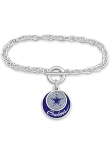 Dallas Cowboys Stacked Disk Womens Bracelet
