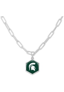 Juno Michigan State Spartans Womens Necklace - Green