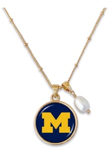 Diana Michigan Wolverines Womens Necklace - Blue