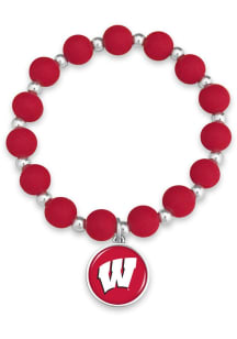 Leah Wisconsin Badgers Womens Bracelet - Cardinal