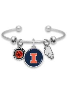 Home Sweet School Illinois Fighting Illini Womens Necklace - Orange