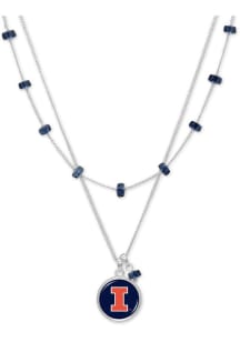 Ivy Illinois Fighting Illini Womens Necklace - Orange