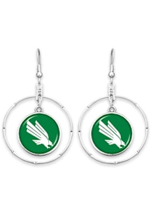 North Texas Mean Green Campus Chic Womens Earrings