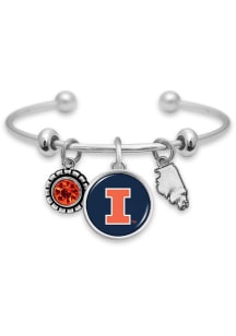 Home Sweet School Illinois Fighting Illini Womens Bracelet - Orange