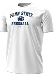 Under Armour Penn State Nittany Lions White Baseball Performance Short Sleeve T Shirt