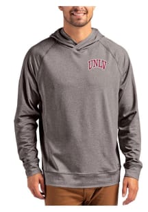 Mens USC Trojans Black Cutter and Buck Adapt Knit Hood Hooded Sweatshirt