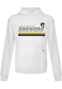 Levelwear Milwaukee Brewers Mens White Relay Breaker Hood