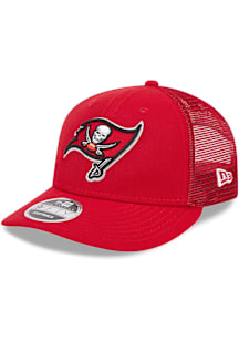 New Era Tampa Bay Buccaneers Low Profile 9FIFTY Trucker Adjustable Hat - Red