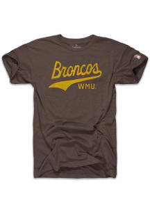 Western Michigan Broncos Brown The Mitten State Broncos Script Short Sleeve Fashion T Shirt