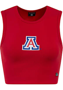 Hype and Vice Arizona Wildcats Womens Red Cut Off Tank Top