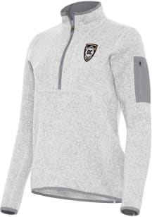 Antigua Orange County SC Womens Grey Fortune Qtr Zip