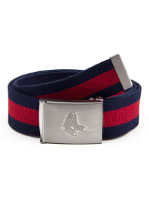 Boston Red Sox Fabric Stripe Mens Belt