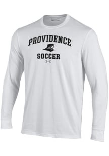 Under Armour Providence Friars White Soccer Performance Long Sleeve T Shirt