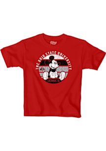 Blue 84 Ohio State Buckeyes Youth Red Mickey Short Sleeve T-Shirt