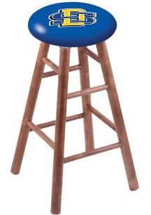 South Dakota State Jackrabbits Round Cushion Maple Pub Stool - Brown