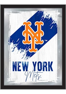 New York Mets Paint Brush Hanging Back Bar Mirror