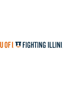 Orange Illinois Fighting Illini Long Text Decal