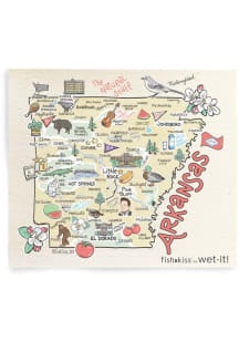 Arkansas state map design Towel