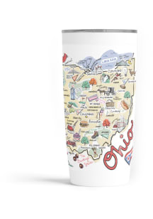 Ohio state map design Stainless Steel Tumbler -