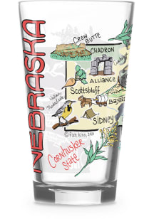 Nebraska 16oz Pint Pint Glass