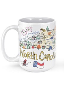 North Carolina 15 oz Ceramic Mug - White