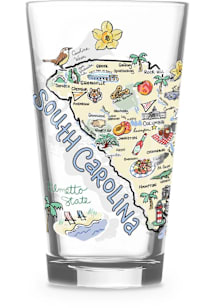 South Carolina 16oz Pint Pint Glass - White