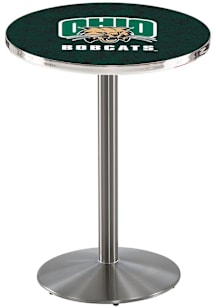 Ohio Bobcats Stainless Round Base Pub Table