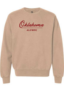 Summit Sportswear Oklahoma Sooners Womens White Alumni Crew Sweatshirt