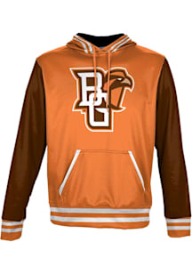 ProSphere Bowling Green Falcons Mens Orange Letterman Long Sleeve Hoodie