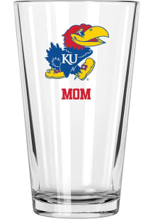 Kansas Jayhawks Mom 16oz Pint Glass - White