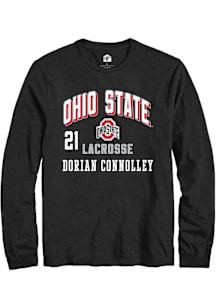 Dorian Connolley Ohio State Buckeyes Black NIL Arch Logo Long Sleeve Player T Shirt