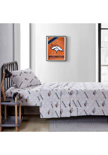 Denver Broncos Command Twin Size Sheet