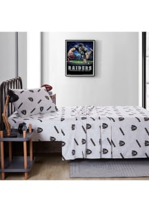 Las Vegas Raiders Command Twin Size Sheet