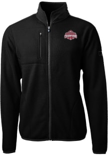 Mens Ohio State Buckeyes Black Cutter and Buck 2024 Football National Champion Cascade Sherpa Li..