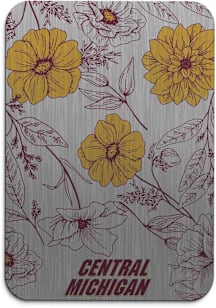 Central Michigan Chippewas Floral Mousepad