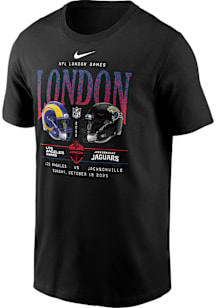 Nike Jacksonville Jaguars Black 2025 London Game Short Sleeve T Shirt
