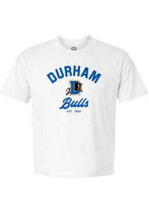 Summit Sportswear Durham Bulls Womens White Relaxed Short Sleeve T-Shirt