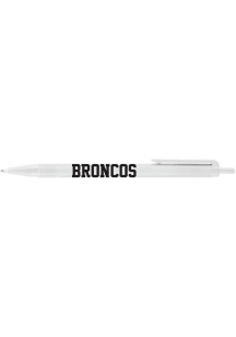 White Western Michigan Broncos Biz Click Stick Single Pen