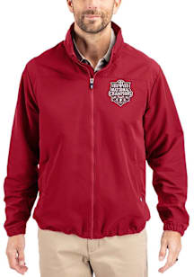 Cutter and Buck Indiana Hoosiers Mens Crimson 2025 CFP National Champions Charter Eco Light Weight..