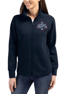Cutter and Buck UConn Huskies Womens Navy Blue 2025 National Champions Roam Light Weight Jacket