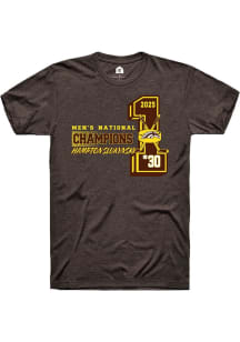 Hampton Slukynsky Rally Mens Brown Western Michigan Broncos NIL 2025 National Champions Player T S..