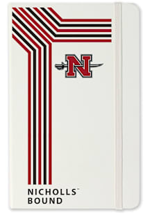 Nicholls State Colonels School Bound team logo Notebook and Folder - White