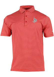 Mens Cincinnati Bearcats Red Columbia Vault Double Hit Short Sleeve Polo Shirt