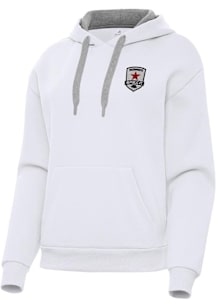 Antigua Sacramento Republic FC Womens White Victory Hooded Sweatshirt