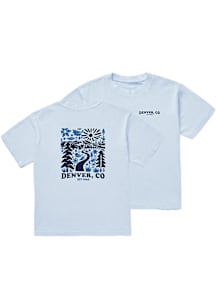 Uscape Denver Light Blue Nature Short Sleeve Fashion T Shirt