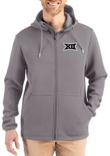 Cutter and Buck Big 12 Mens Graphite Epic Comfort Full Zip Light Weight Jacket