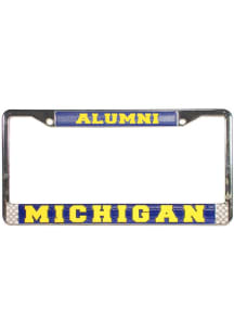 Silver Michigan Wolverines Chrome Alumni License Plate Frame