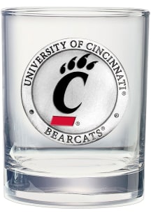 Red Cincinnati Bearcats Color Rock Glass