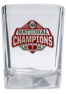Red Ohio State Buckeyes 2024 Football National Champions 2oz Square Shot Glass