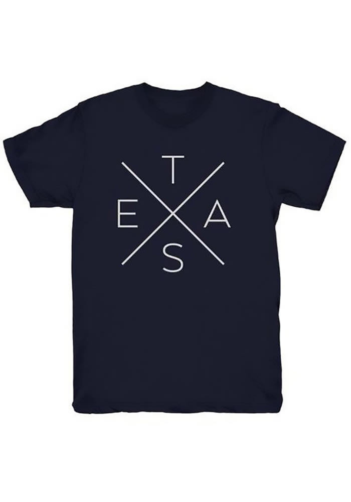 Tumbleweed Texas Navy Blue Big X Short Sleeve T Shirt